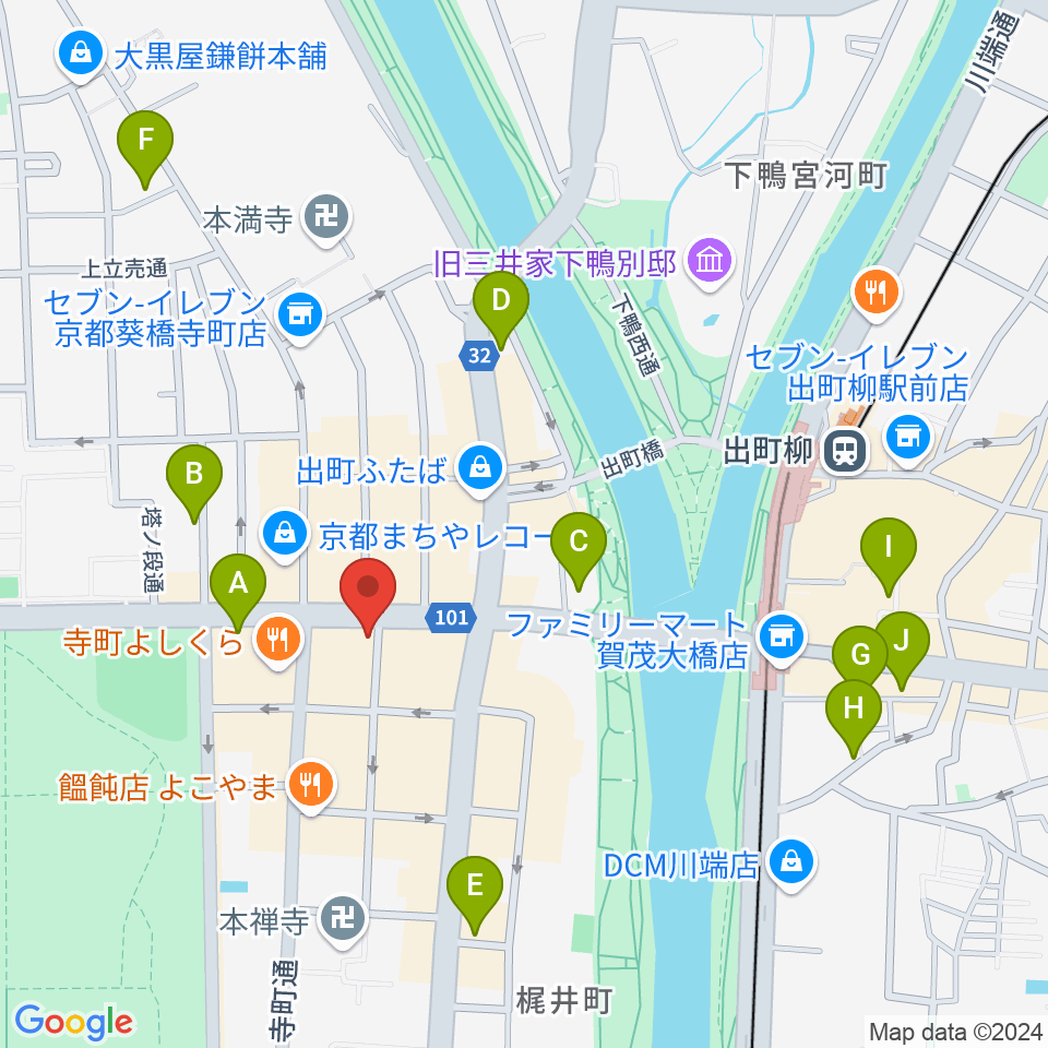 マツヲ楽器周辺のホテル一覧地図