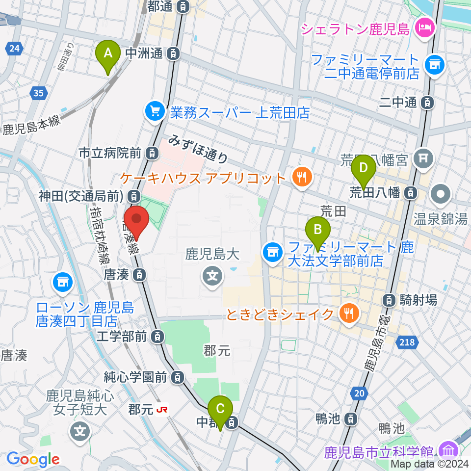 松田ピアノ友社周辺のホテル一覧地図