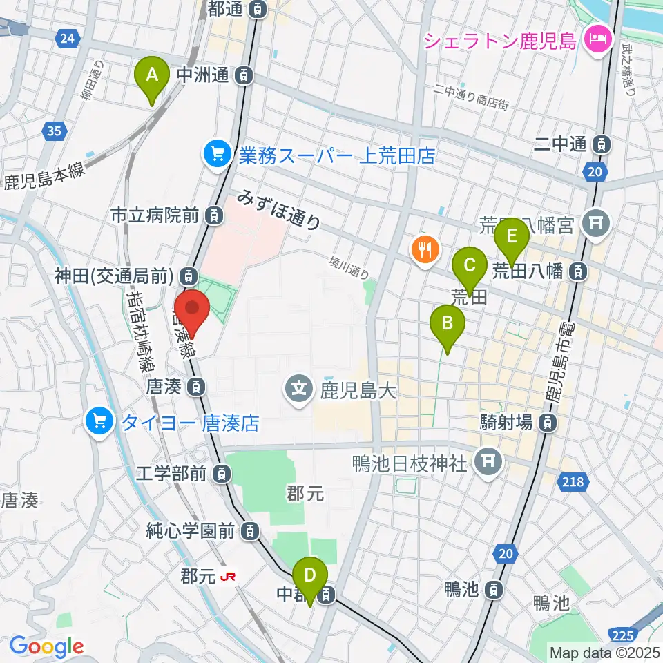 松田ピアノ友社周辺のホテル一覧地図