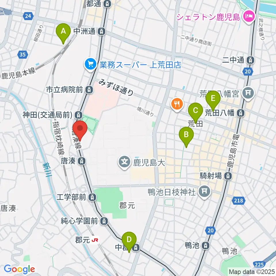 松田ピアノ友社周辺のホテル一覧地図