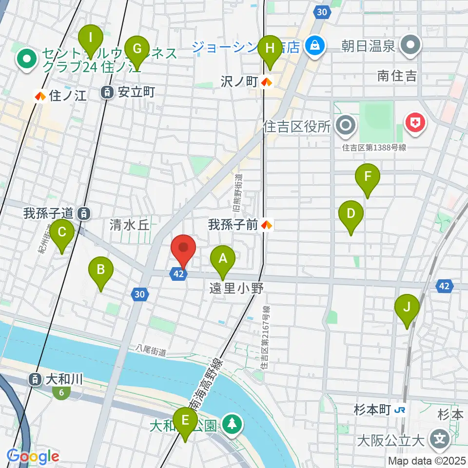 マツモト楽器周辺のホテル一覧地図