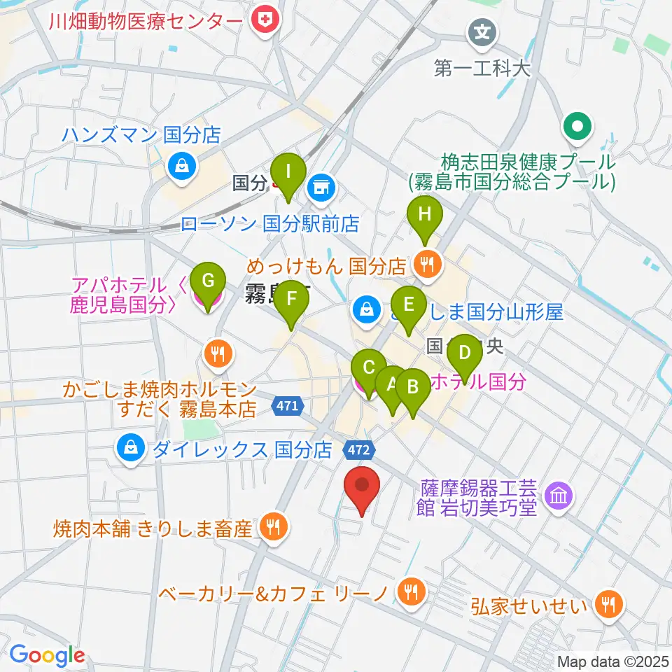 ミヤタカンパニー周辺のホテル一覧地図