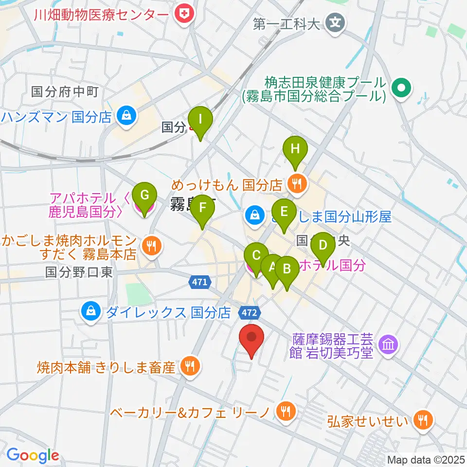ミヤタカンパニー周辺のホテル一覧地図