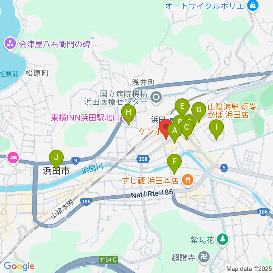 みずほ楽器周辺のホテル一覧地図