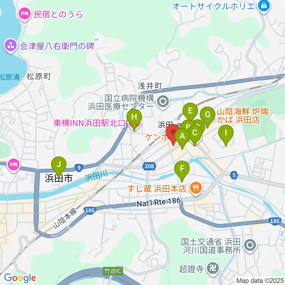 みずほ楽器周辺のホテル一覧地図