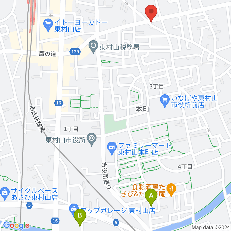 ムラコシ楽器店周辺のホテル一覧地図