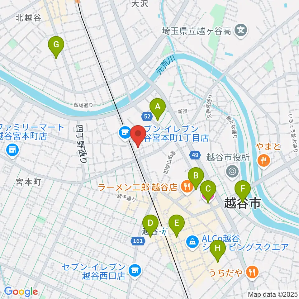 ネギシ楽器周辺のホテル一覧地図