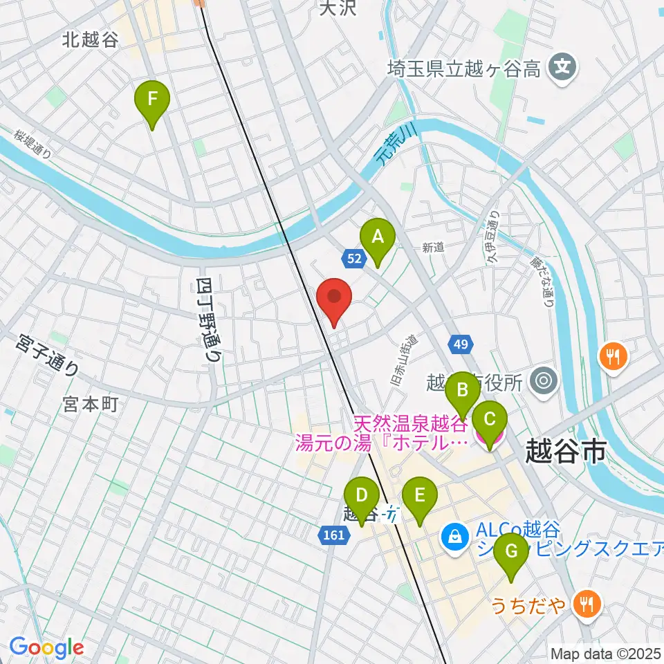 ネギシ楽器周辺のホテル一覧地図