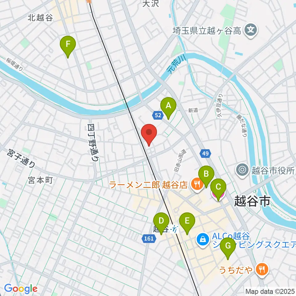 ネギシ楽器周辺のホテル一覧地図