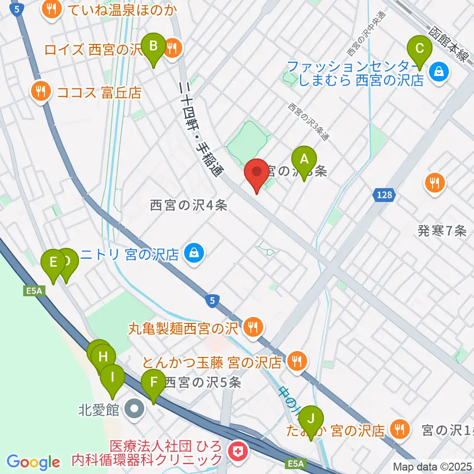 エルム楽器札幌本店周辺のホテル一覧地図