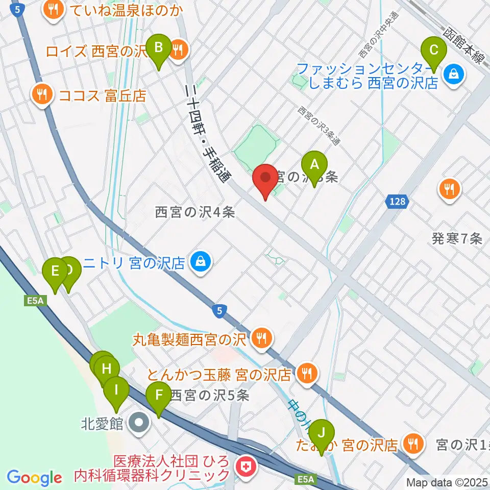 エルム楽器札幌本店周辺のホテル一覧地図