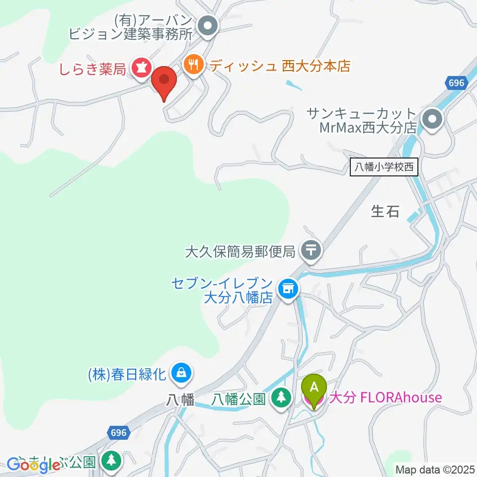 西日本弦楽器周辺のホテル一覧地図
