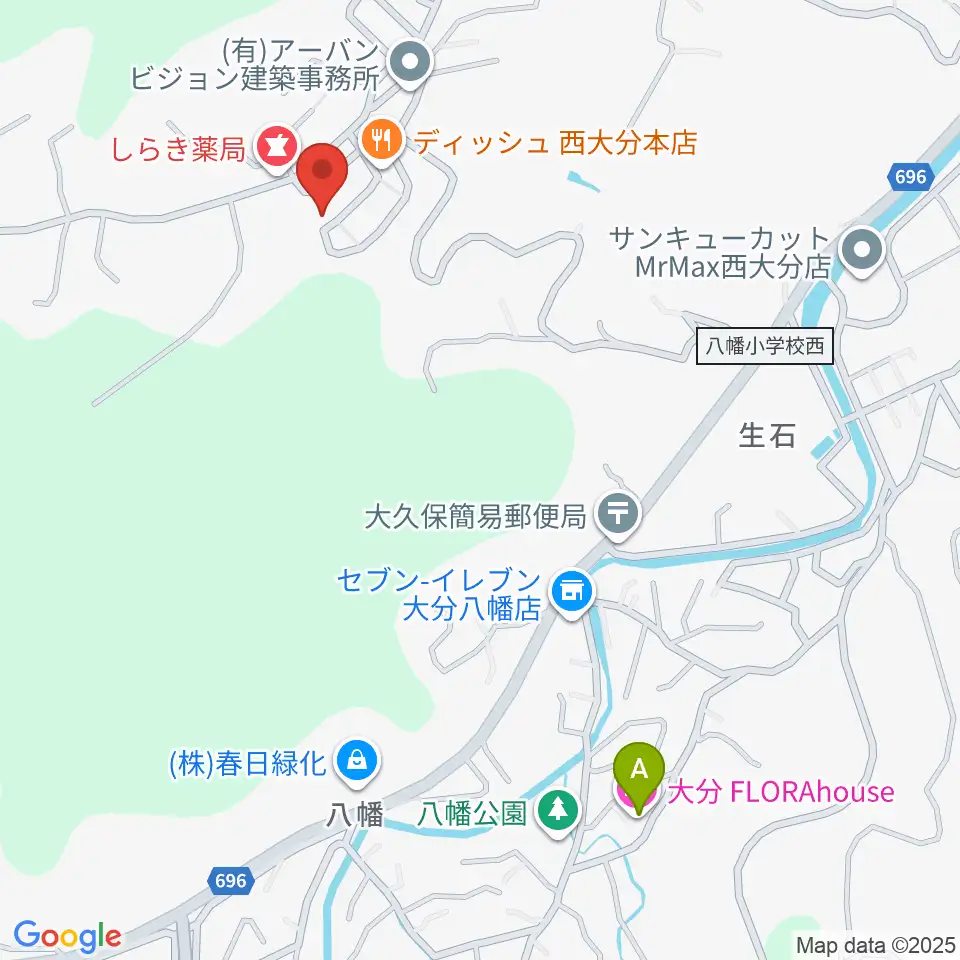 西日本弦楽器周辺のホテル一覧地図