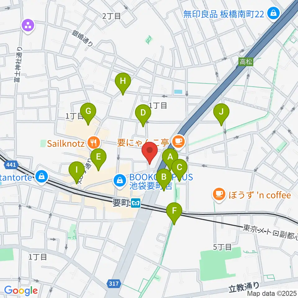 プラサギターラ周辺のホテル一覧地図