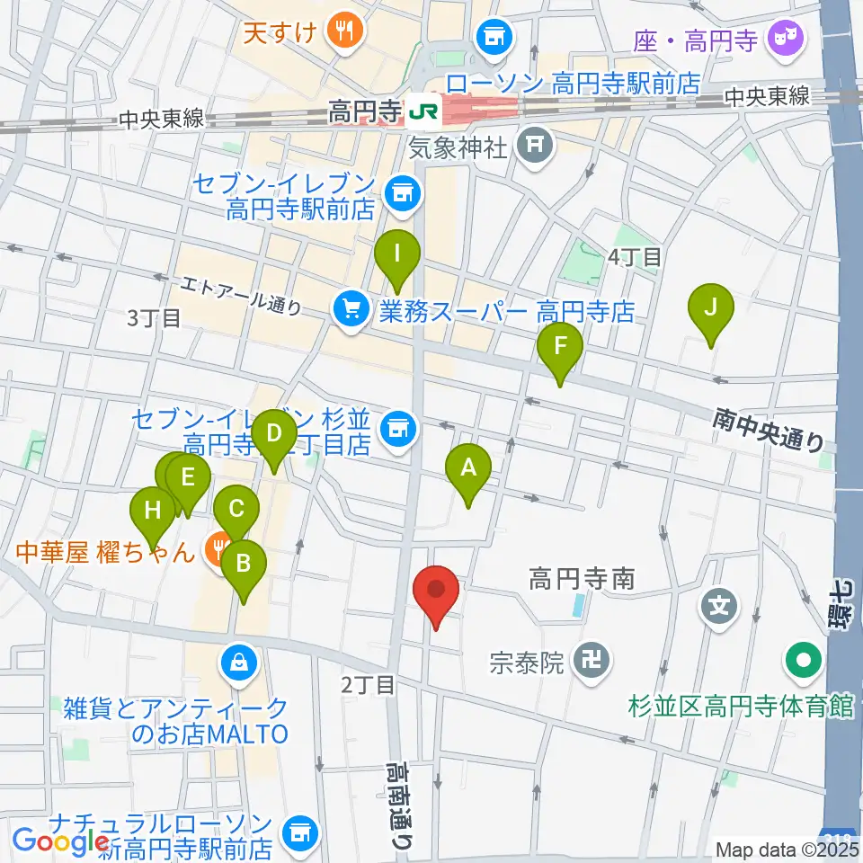 佐々木ヴァイオリン製作工房周辺のホテル一覧地図
