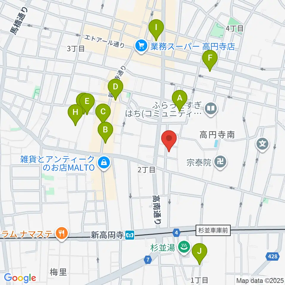 佐々木ヴァイオリン製作工房周辺のホテル一覧地図