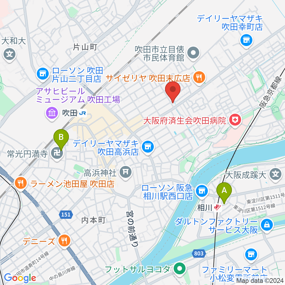 スクープ クリエイション ワークス周辺のホテル一覧地図