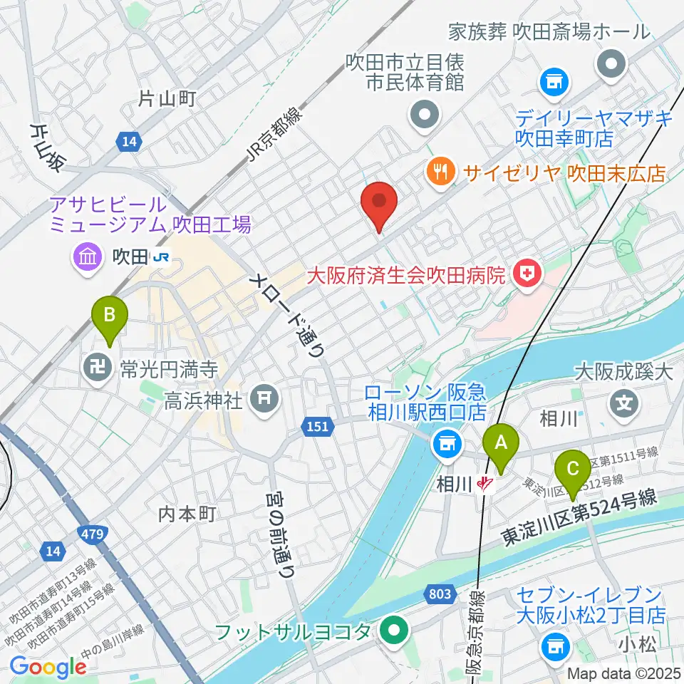 スクープクリエイションワークス周辺のホテル一覧地図