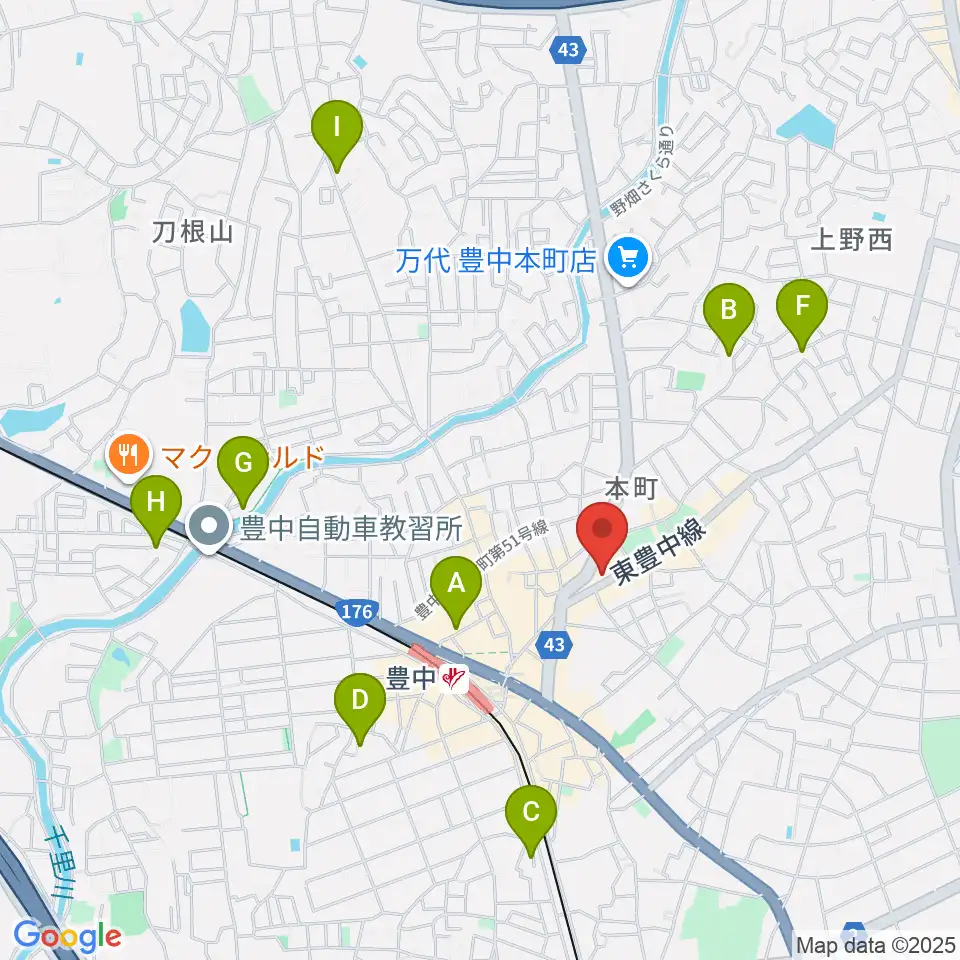 清家楽器周辺のホテル一覧地図