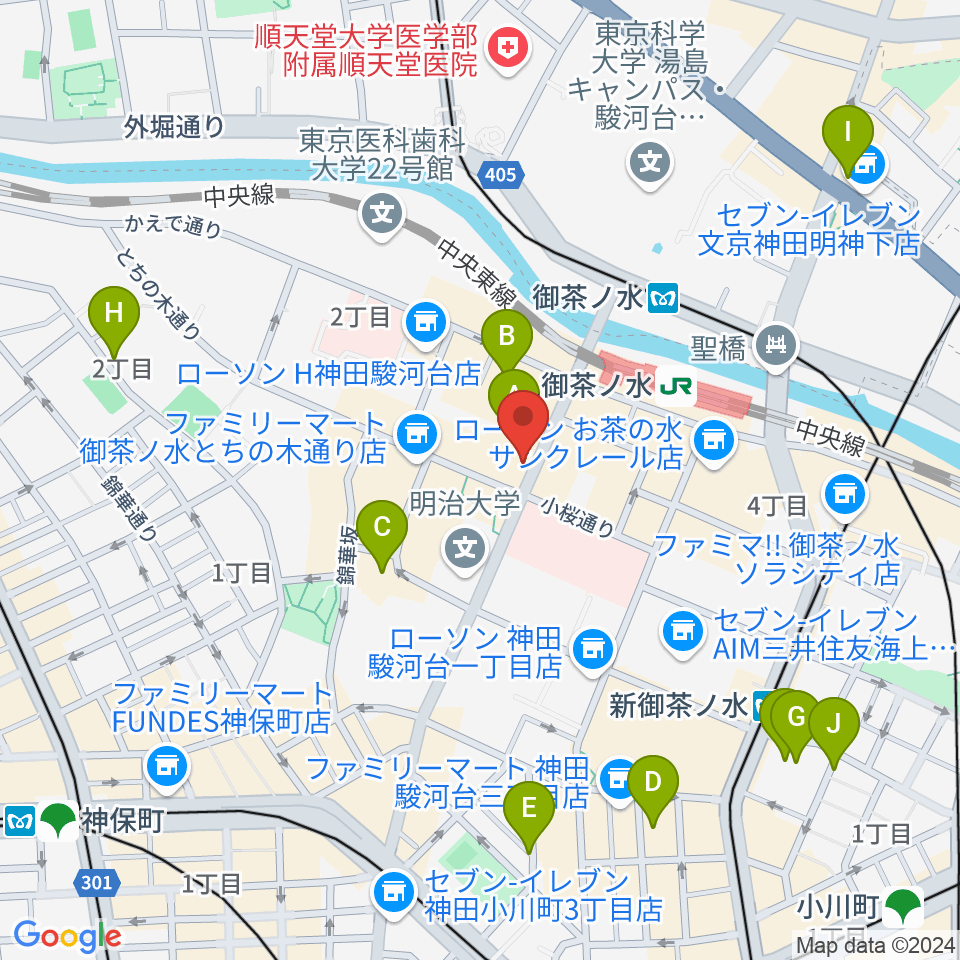 下倉バイオリン周辺のホテル一覧地図