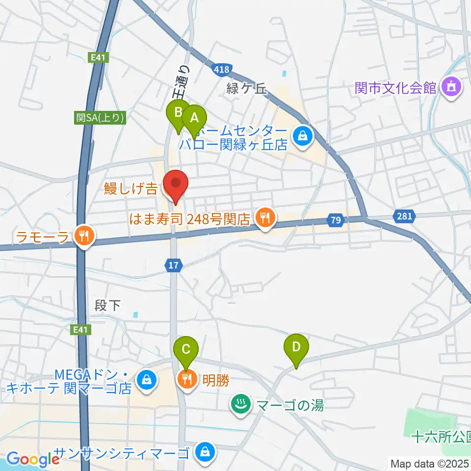 シノダ楽器周辺のホテル一覧地図