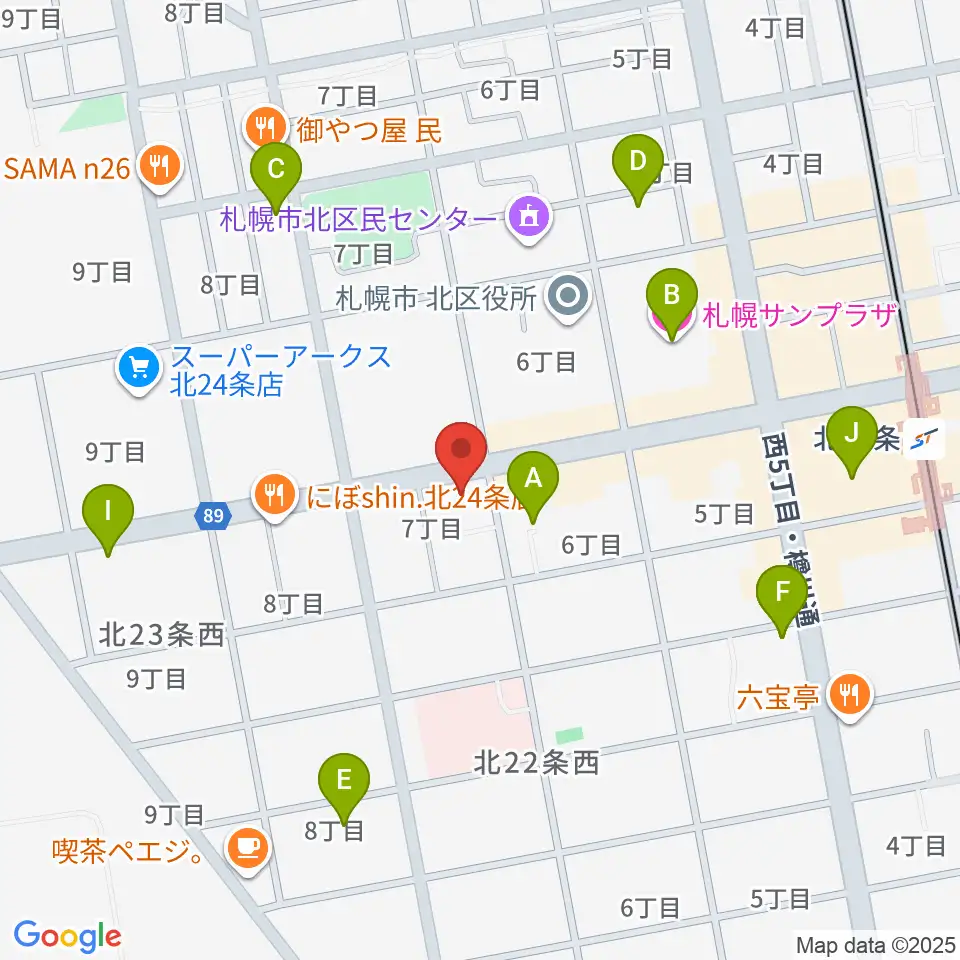 ジングル周辺のホテル一覧地図