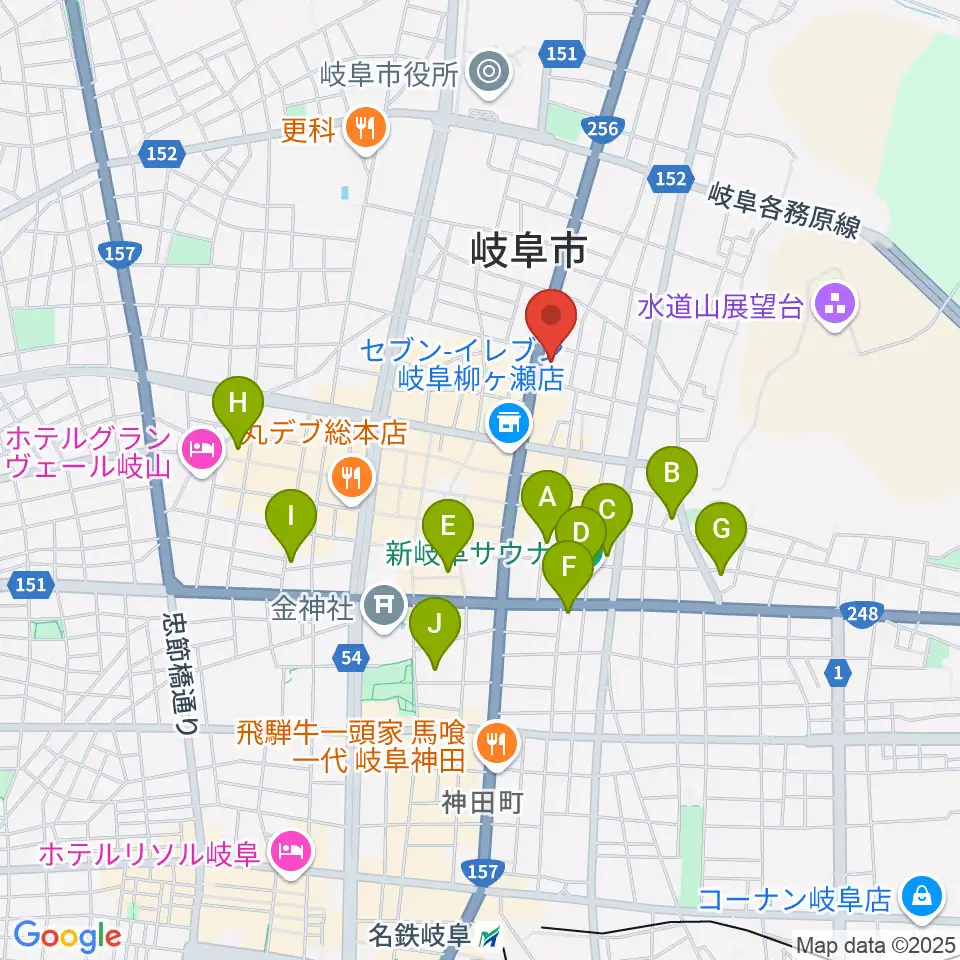 松栄堂楽器 本店周辺のホテル一覧地図