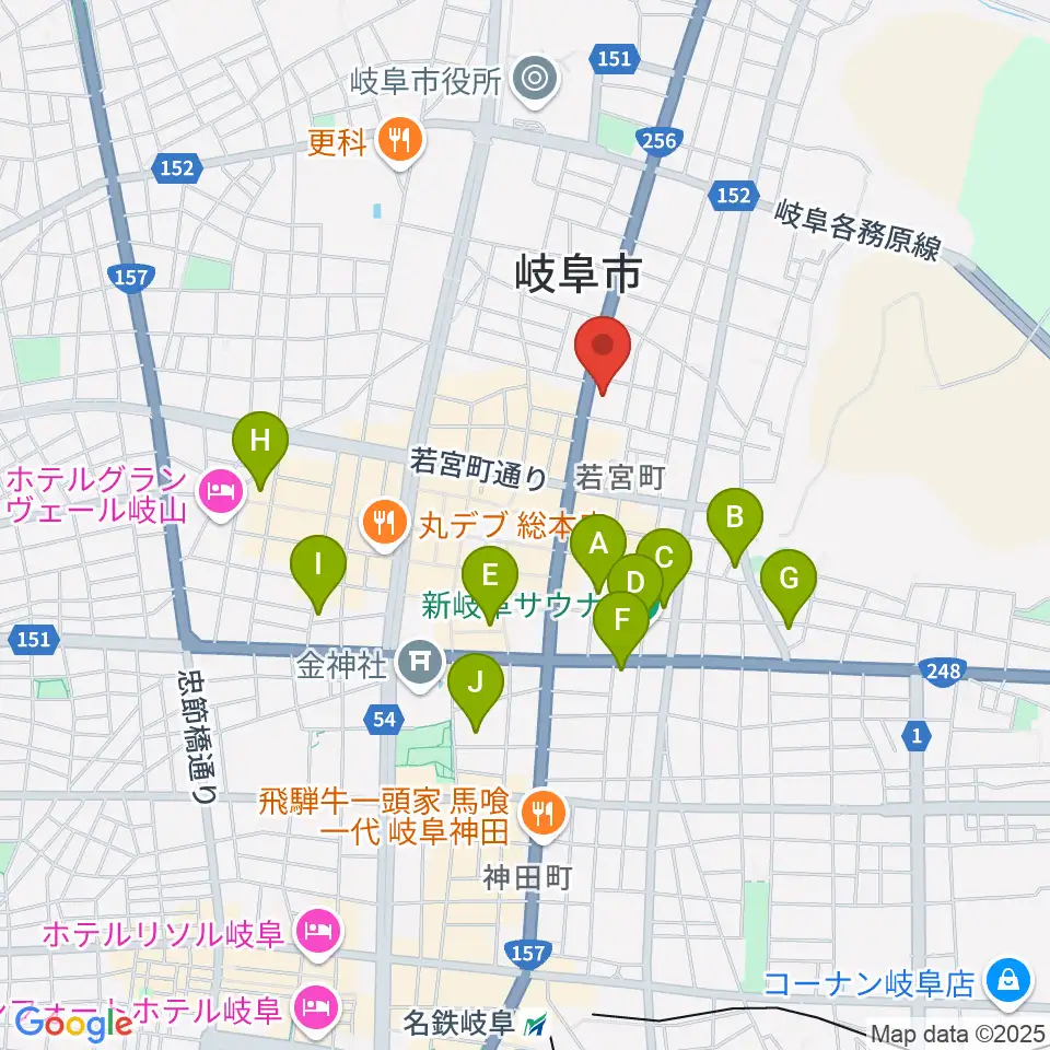 松栄堂楽器 本店周辺のホテル一覧地図