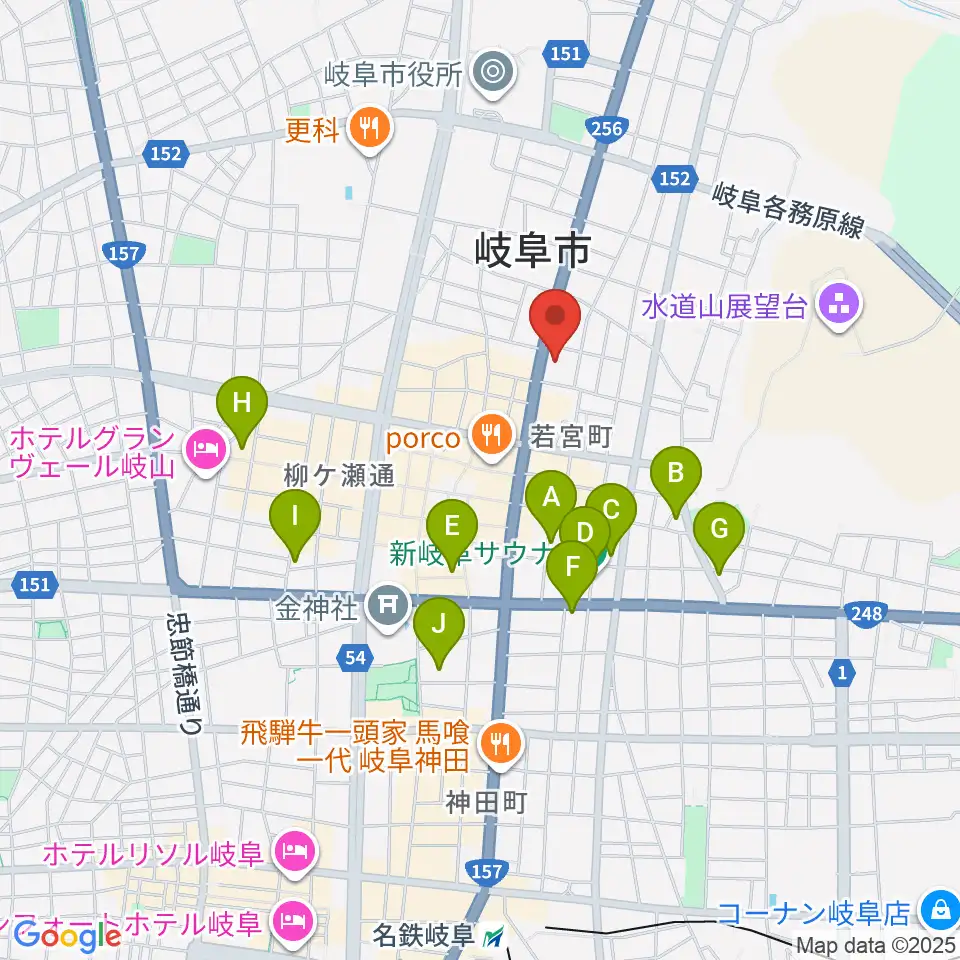 松栄堂楽器 本店周辺のホテル一覧地図