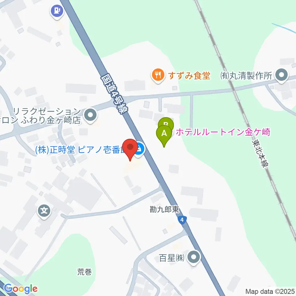 正時堂ピアノ壱番館周辺のホテル一覧地図