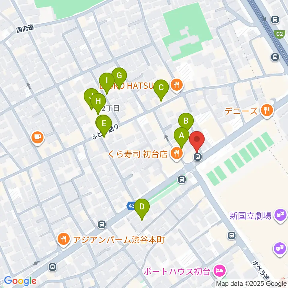 レオミュージック周辺のホテル一覧地図