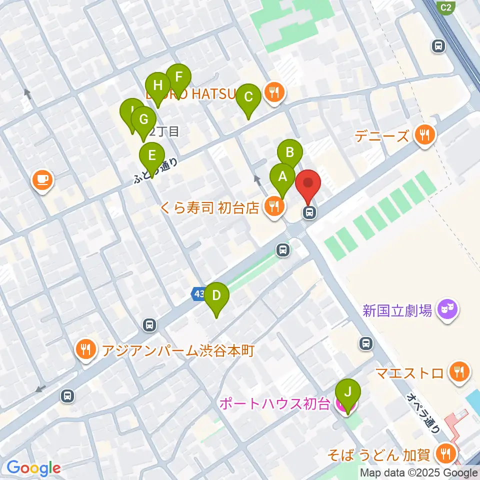 レオミュージック周辺のホテル一覧地図