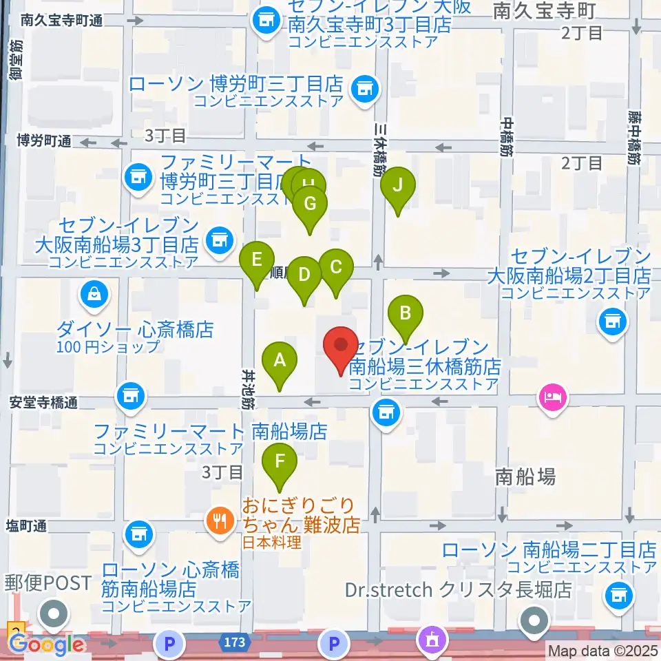 ストリングフォニック周辺のホテル一覧地図