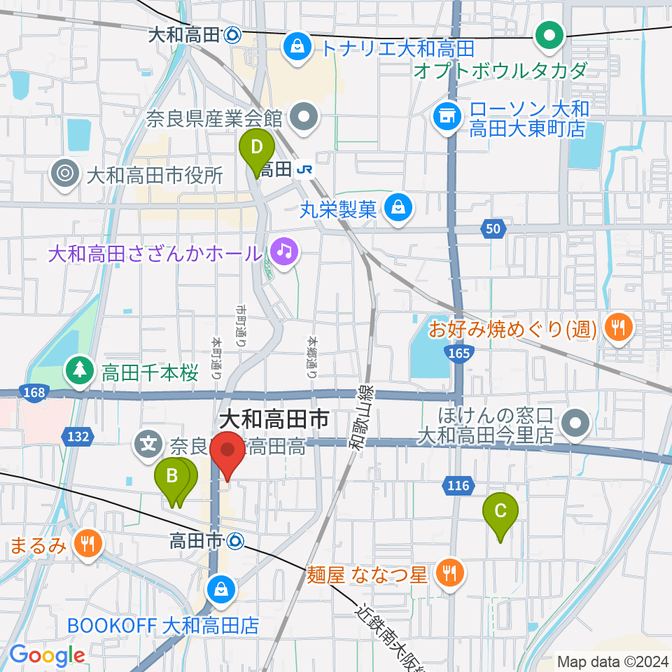 末吉楽器店周辺のホテル一覧地図