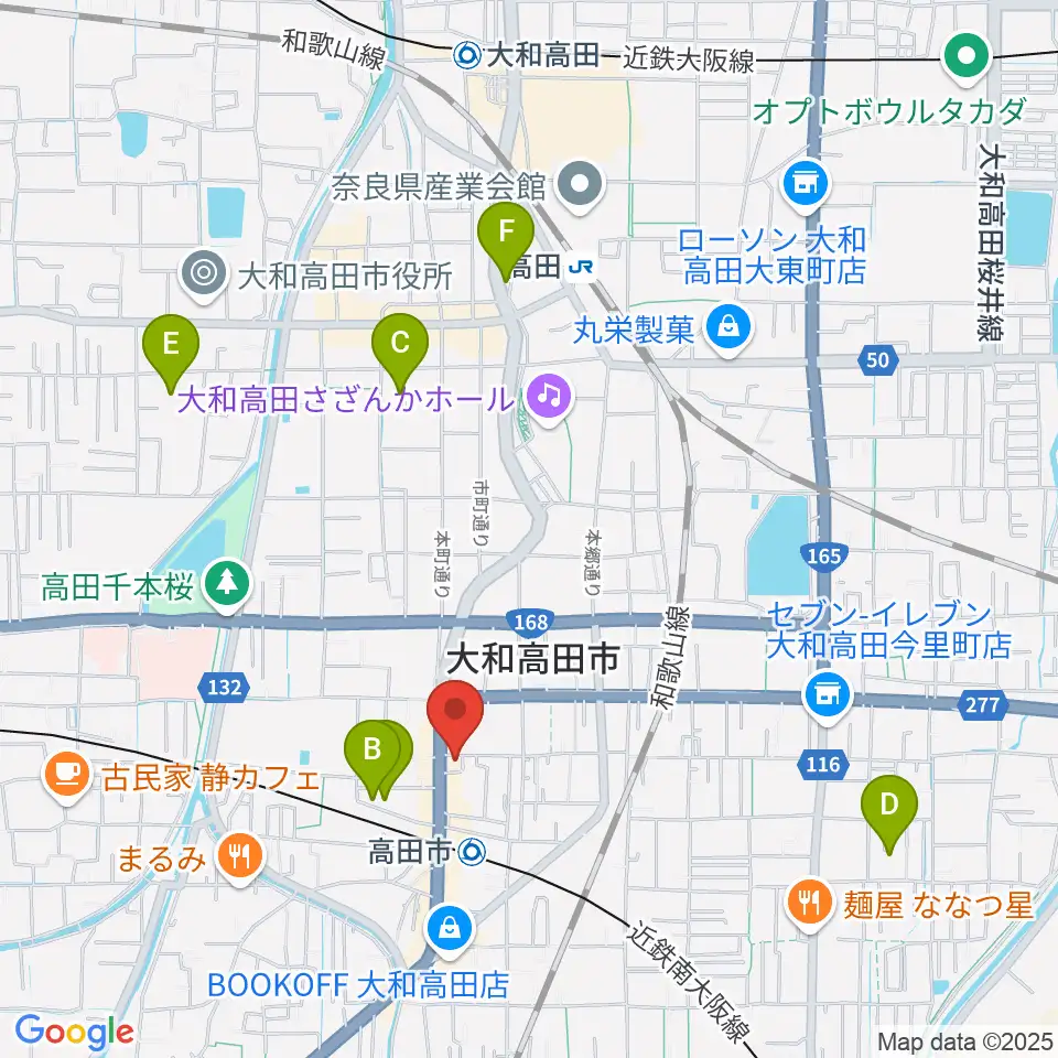 末吉楽器店周辺のホテル一覧地図