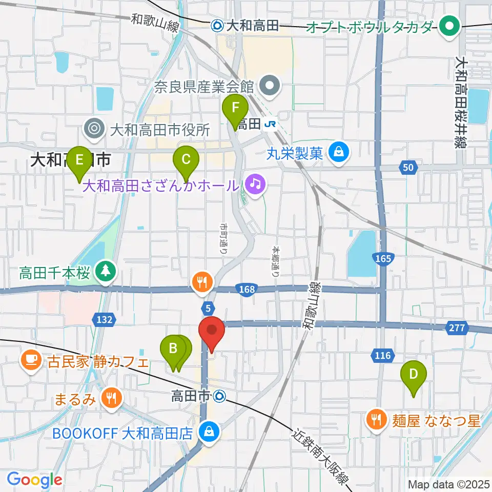末吉楽器店周辺のホテル一覧地図