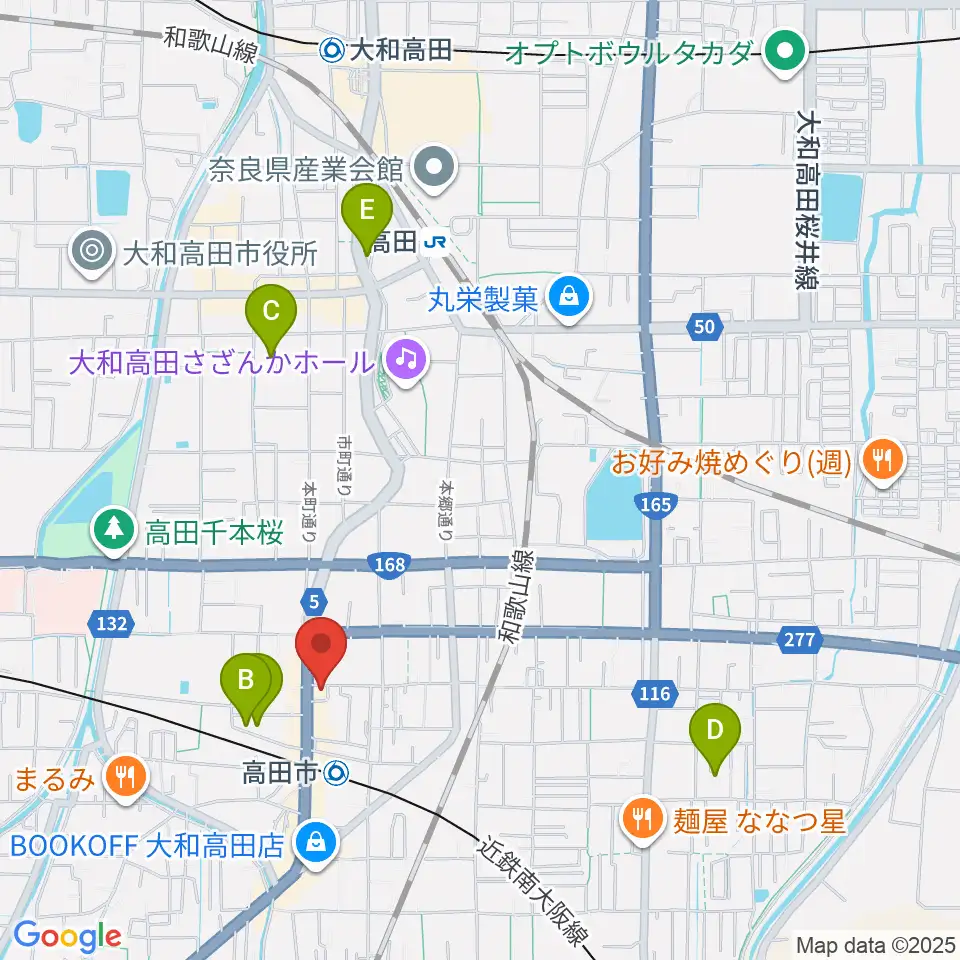 末吉楽器店周辺のホテル一覧地図