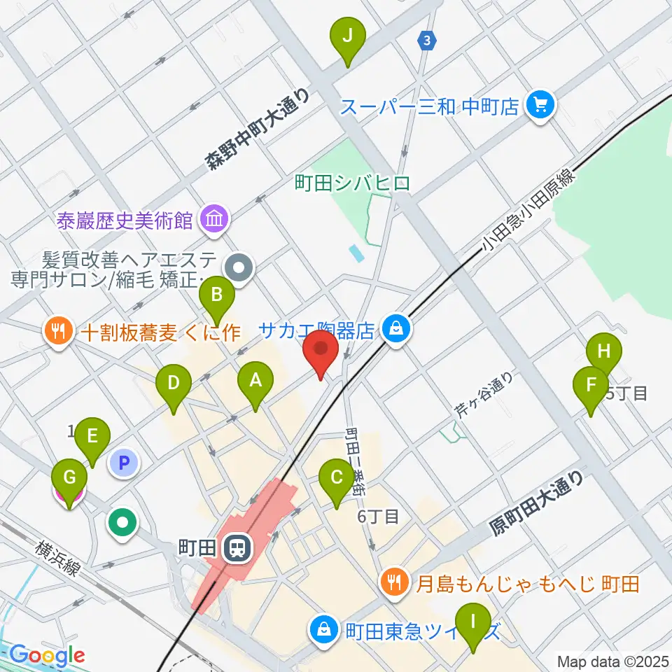 スガナミ楽器 町田店周辺のホテル一覧地図