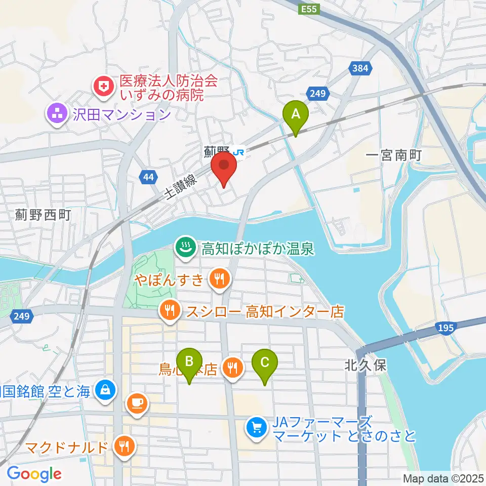 タチバナ楽器周辺のホテル一覧地図