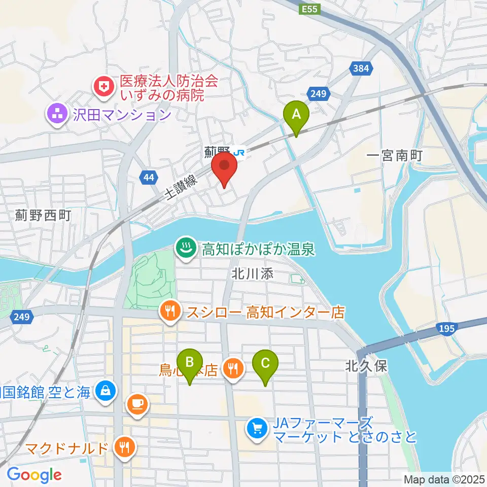 タチバナ楽器周辺のホテル一覧地図