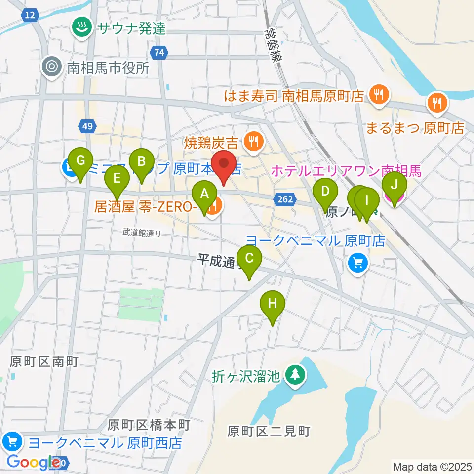 タカノ楽器周辺のホテル一覧地図