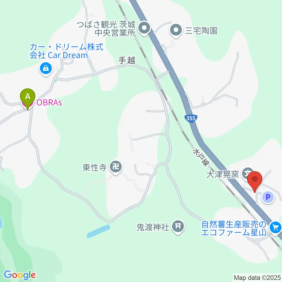 UTSU工房ペニーレーン周辺のホテル一覧地図