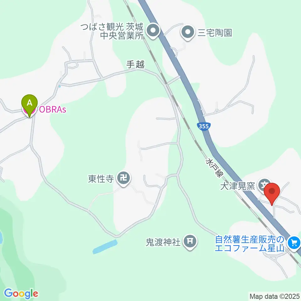 UTSU工房ペニーレーン周辺のホテル一覧地図