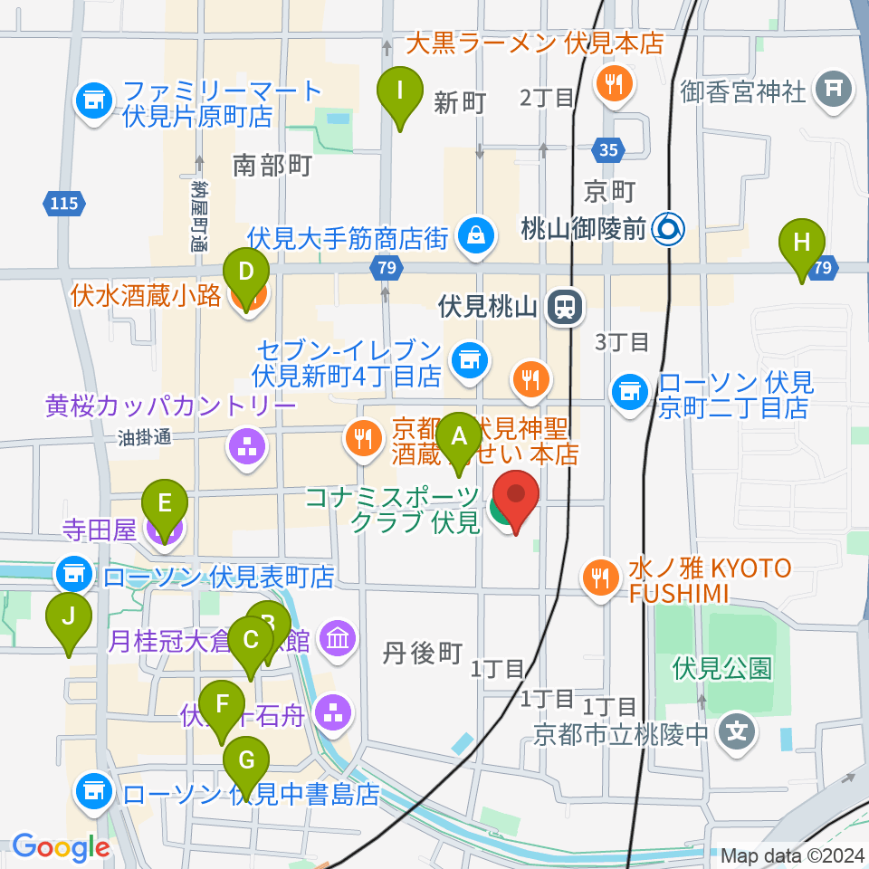 若林楽器店周辺のホテル一覧地図