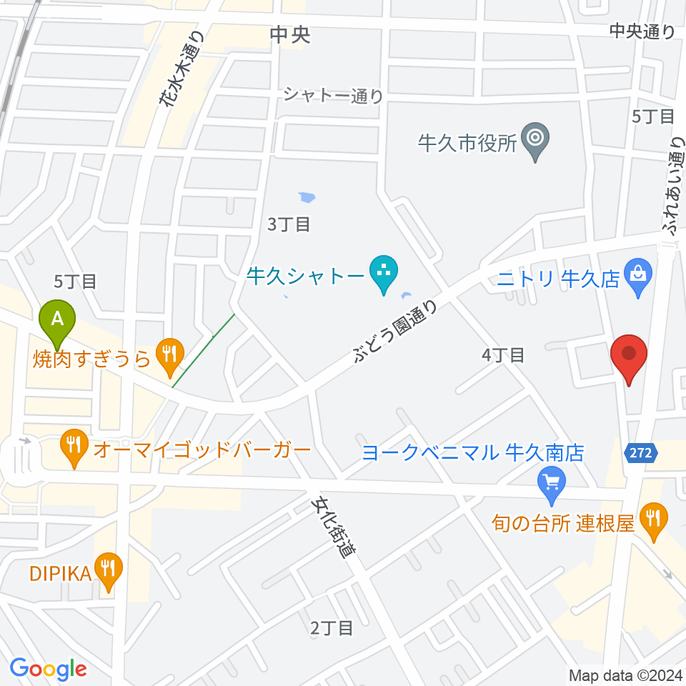 ウインズ・ユー牛久本店周辺のホテル一覧地図