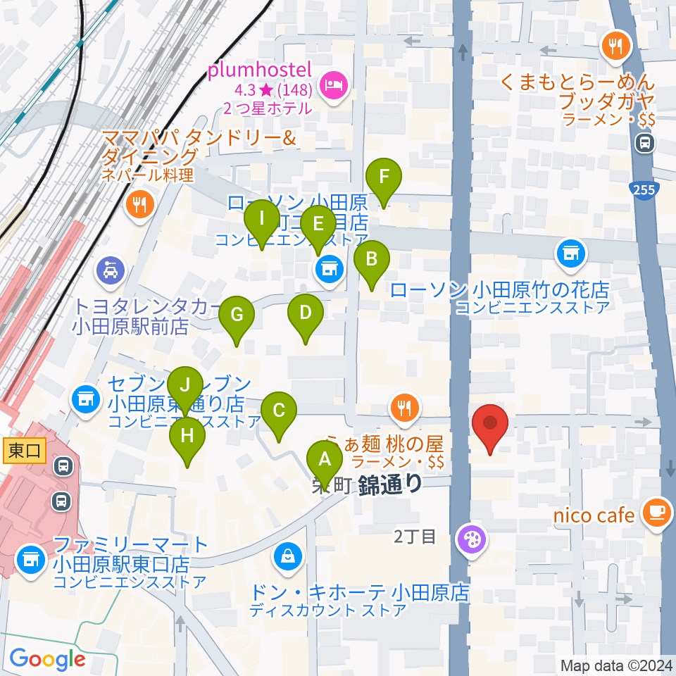 大村楽器店リベルテ大村周辺のホテル一覧地図