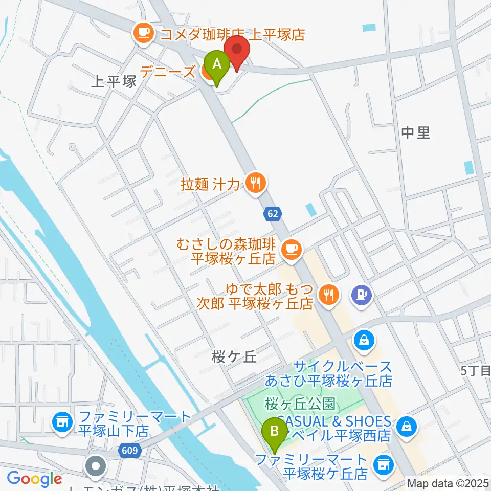 大村楽器店 平塚店周辺のホテル一覧地図
