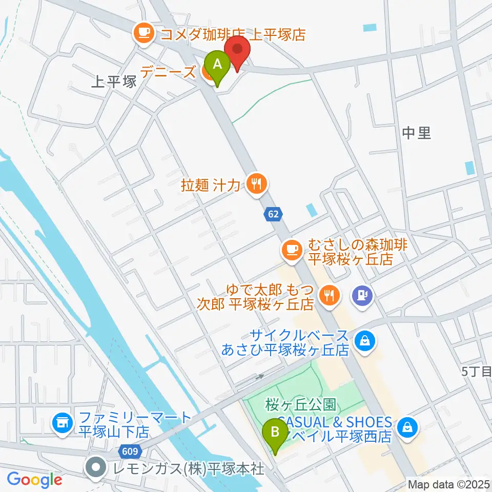 大村楽器店 平塚店周辺のホテル一覧地図