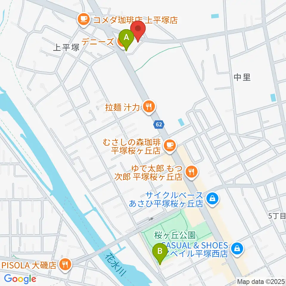 大村楽器店 平塚店周辺のホテル一覧地図