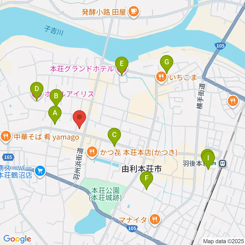 コンノ楽器周辺のホテル一覧地図